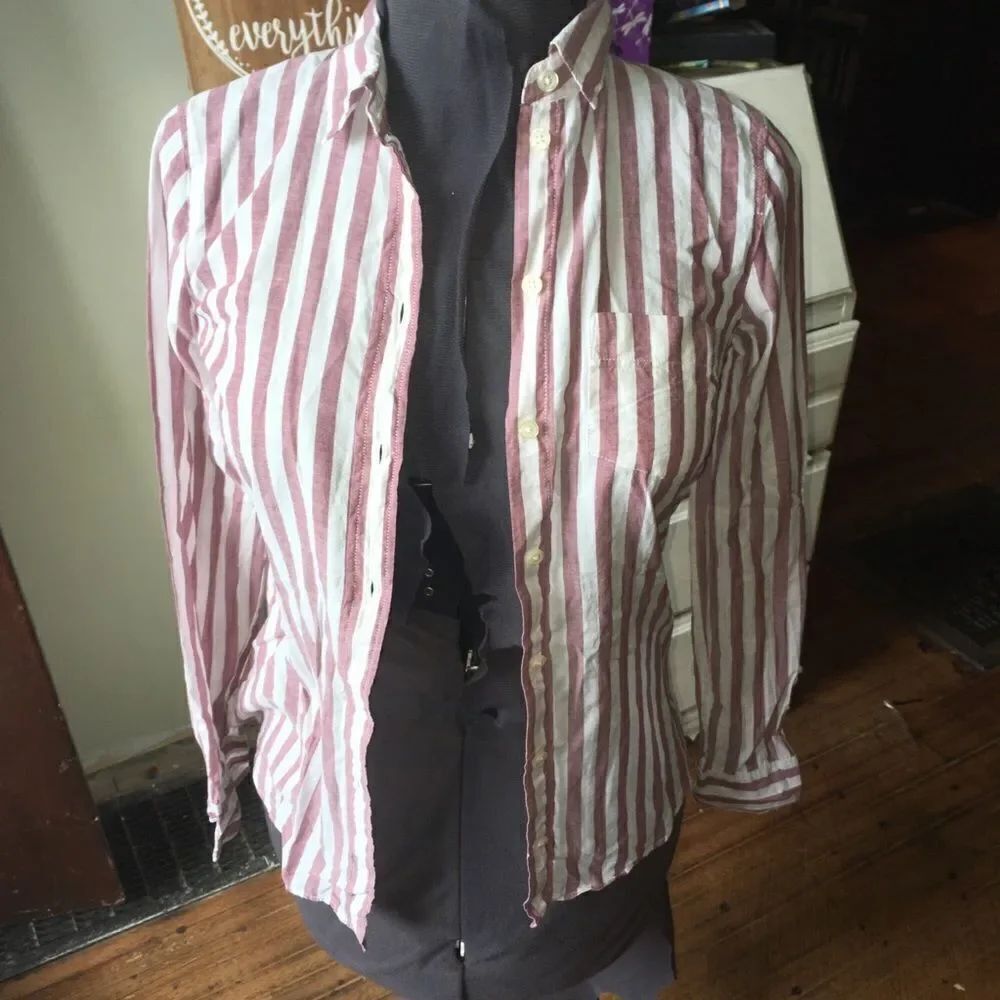 J Crew Mercantile striped button down shirt